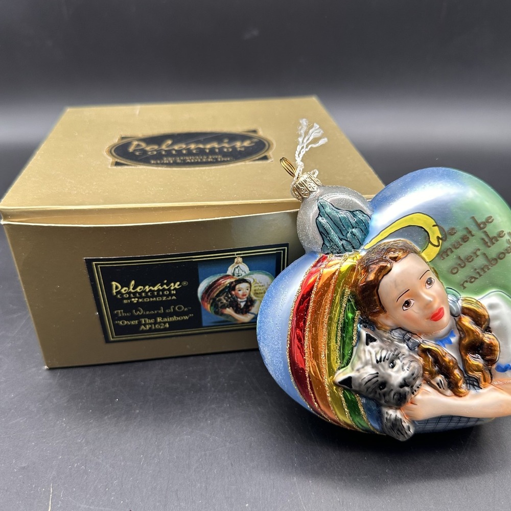 KURT ADLER POLONAISE‎ OVER THE RAINBOW THE WIZARD OF OZ ORNAMENT 5" AP1624